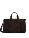 Marc O'polo Suede Top-handle Travel Bag In Brown