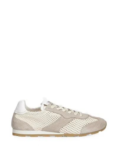 Marc O'polo Suede-panel Mesh Sneakers In Blue