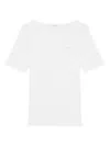 Marc O'polo Short-sleeve Crew-neck T-shirt In White