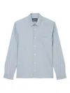 Marc O'polo Textured Button-up Shirt In Blue