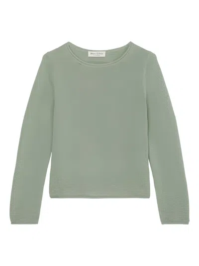Marc O'polo Textured Knit Sweater In Gray