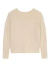 Marc O'polo Textured Round-neck Sweater In Neutral