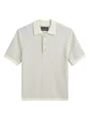 Marc O'polo Textured Short-sleeve Polo Shirt In White