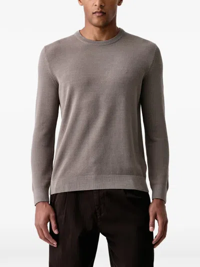 Marc O'polo Textured-knit Sweater In Purple