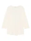 Marc O'polo Three-quarter Sleeve V-neck Top In White