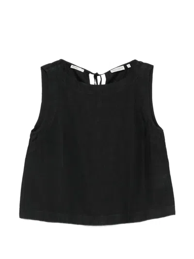 Marc O'polo Tie-fastening Sleeveless Top In Black