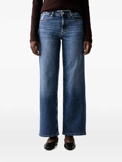 Marc O'polo Tomke Wide-leg Jeans In Blue