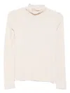 Marc O'polo Turtleneck Long-sleeve T-shirt In Neutral
