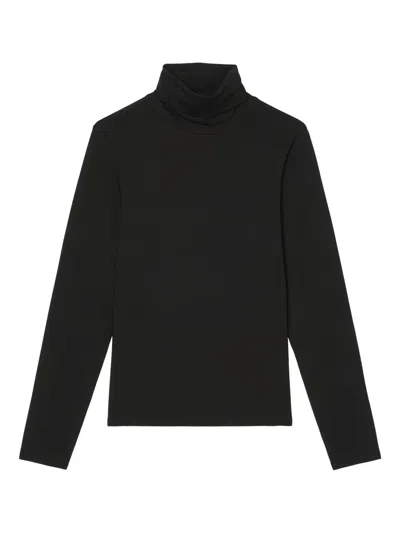 Marc O'polo Turtleneck Long-sleeve Top In Black
