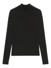 Marc O'polo Turtleneck Ribbed Top In Black