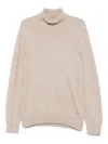 Marc O'polo Turtleneck Speckled Sweater In Neutral