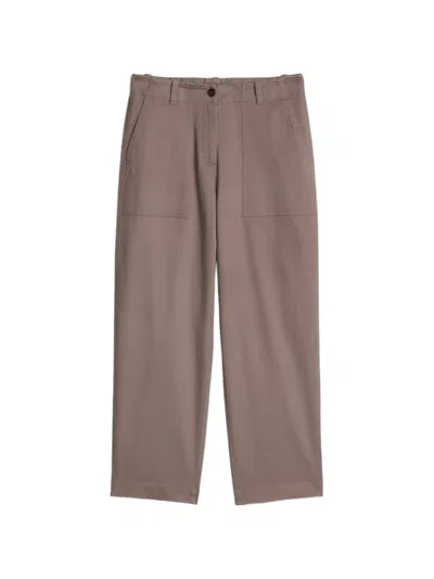 Marc O'polo Twill Trousers In Purple
