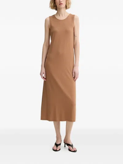 Marc O'polo Twist-detail Sleeveless Dress In Animal Print