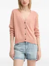Marc O'polo V-neck Button Cardigan In Multi