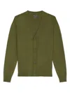 Marc O'polo V-neck Button-up Cardigan In Green