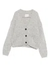 Marc O'polo V-neck Cardigan In Gray