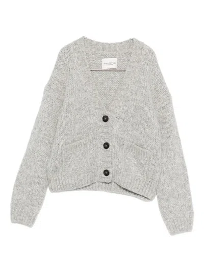 Marc O'polo V-neck Cardigan In Gray