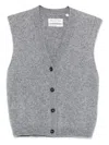 Marc O'polo V-neck Vest In Gray