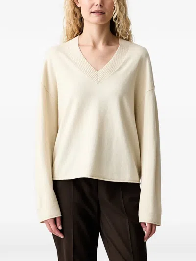 Marc O'polo V-neck Sweater In Neutral
