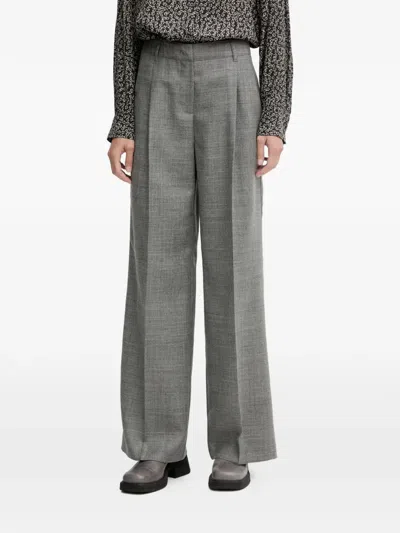Marc O'polo Wide-leg Trousers In Gray