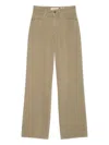 Marc O'polo Wide-leg Utility Trousers In Brown