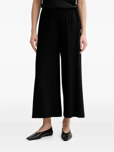 Marc O'polo Wide-cut Trousers In Black