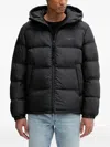 Marc O'polo Zip-fastening Hooded Jacket In Black