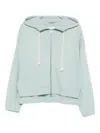 Marc O'polo Zip-front Hoodie In Blue