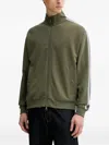 Marc O'polo Zip Striped Sweater In Green