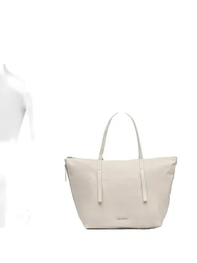 Marc O'polo Zip-top Logo-plaque Tote Bag In Neutral