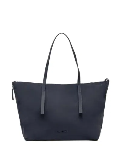 Marc O'polo Zip-top Tote Bag In Blue