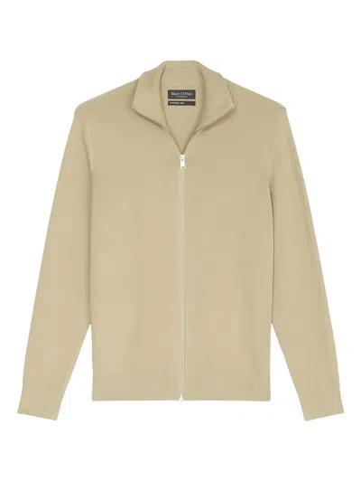 Marc O'polo Zip-up Cardigan In Green