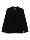 Marc O'polo Zip-up Chest-pocket Cardigan In Black