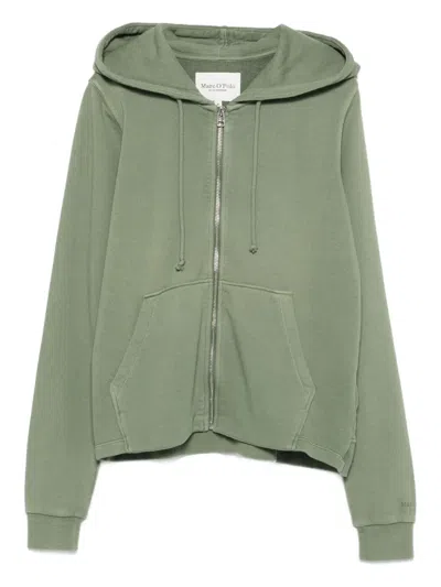 Marc O'polo Zip-up Hoodie In Green