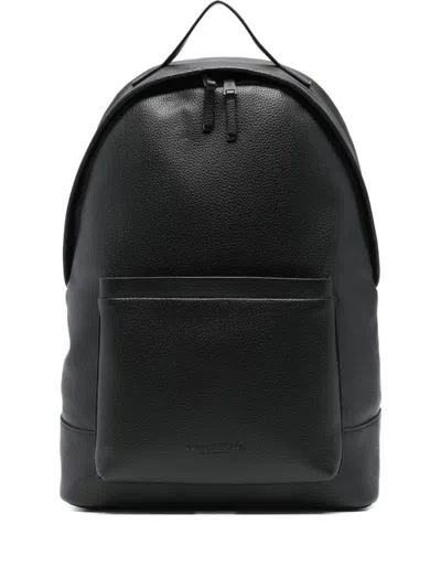 Marc O'polo Zipped Adjustable Backpack In Black