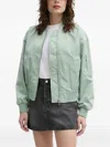 Marc O'polo Zipped-pocket Bomber Jacket In Green