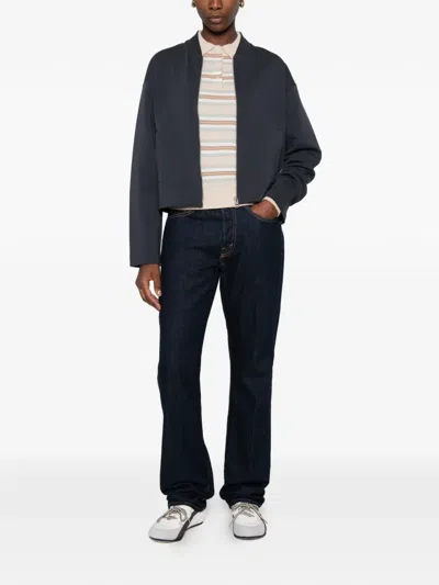 Marc O'polo Zip-up Bomber Jacket In Blue