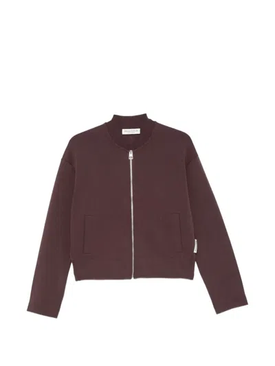 Marc O'polo Zip-up Bomber Jacket In Brown