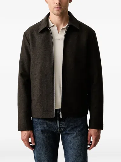 Marc O'polo Zip-up Collared Jacket In Black