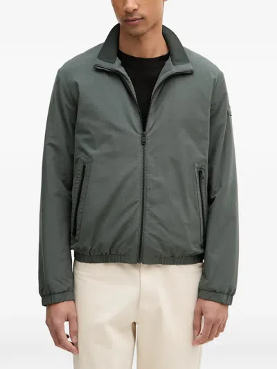 Marc O'polo Zip-up High-neck Jacket In Green
