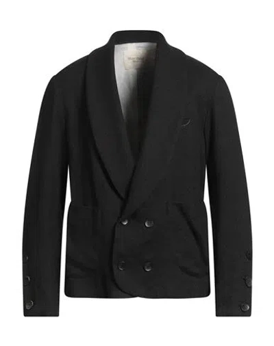Marc Point Man Blazer Black Size 40 Linen, Wool, Polyester, Polyamide