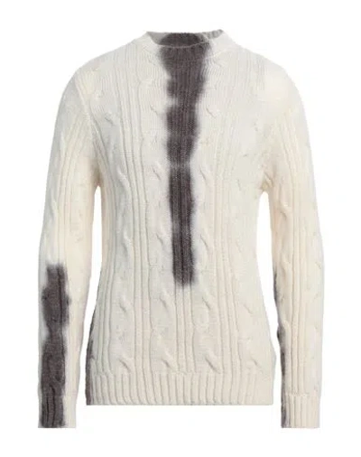 Marc Point Man Sweater Ivory Size 40 Polyacrylic, Mohair Wool, Merino Wool, Alpaca Wool In White