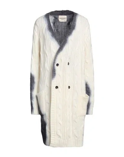 Marc Point Woman Cardigan Ivory Size 12 Polyacrylic, Mohair Wool, Merino Wool, Alpaca Wool In White