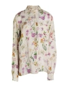 Marc Point Woman Shirt Light Grey Size 10 Viscose, Linen
