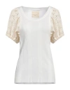 Marc Point Woman Top Off White Size 8 Cotton In Off White