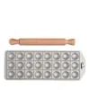 Marcato 24 Pc. Round Classic Ravioli Mold And Pin In Stainless Steel