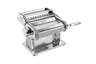 MARCATO MARCATO ATLAS 150 PASTA MACHINE WITH CUTTER, HAND CRANK, AND INSTRUCTIONS, MADE