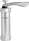 Marcato Atlas Biscuit Maker Press, Includes 20 Cookie Disc Shapes, Silver In Silver