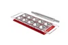 Marcato Atlas Tablet Pasta Maker, Made In Italy, Makes 10 Raviolis In Red