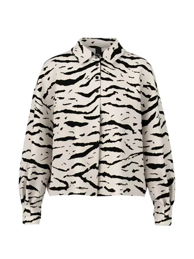 Marccain Animal-print Shirt In Multi